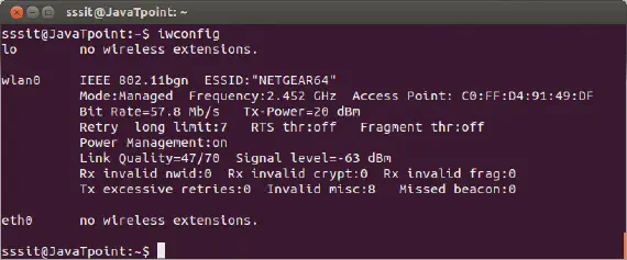 iwconfig